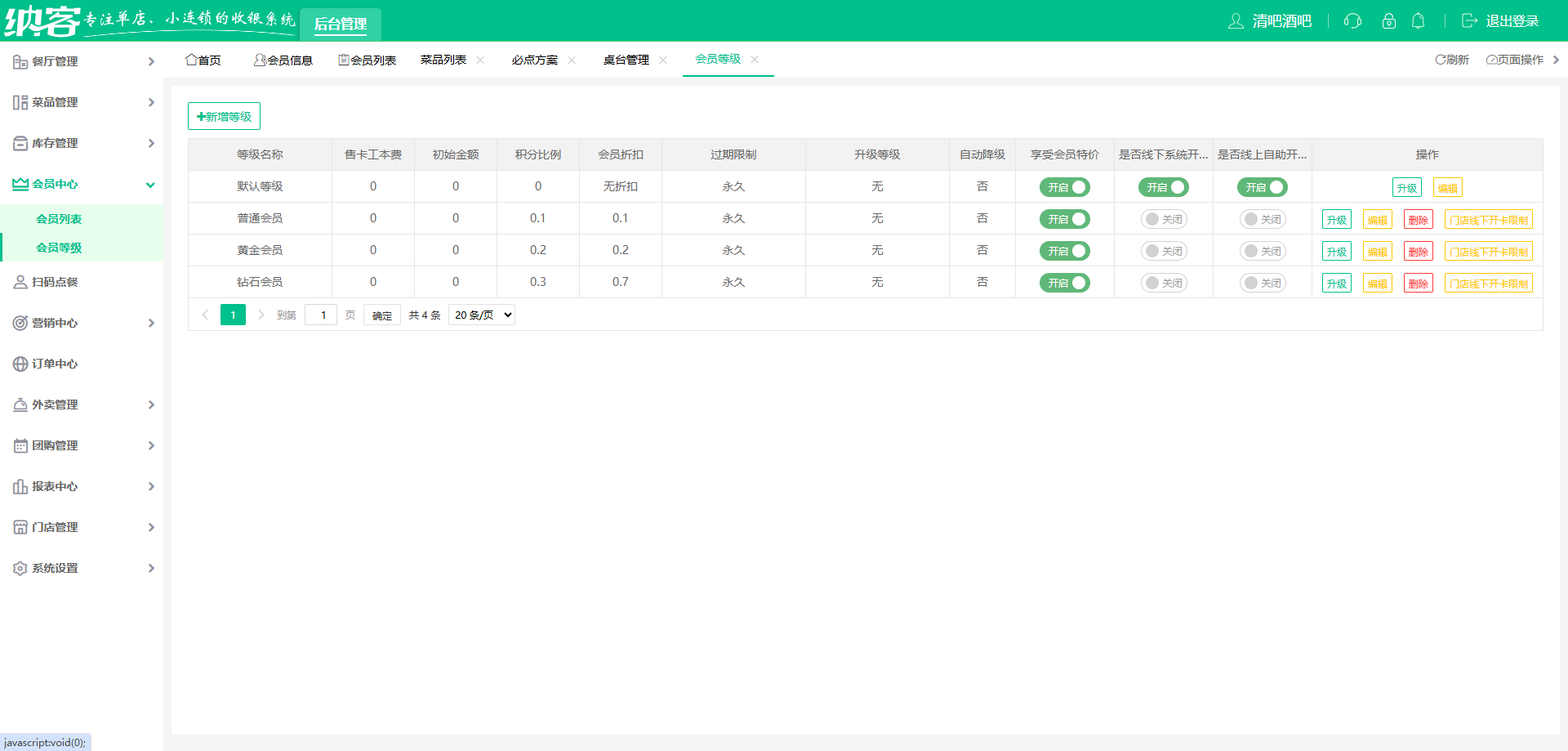 音乐餐厅用什么系统
