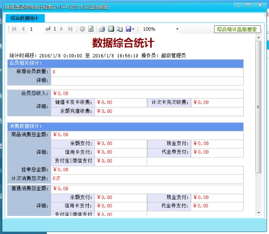 当天数据统计
